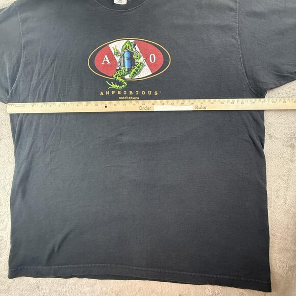 Vintage Amphibious Outfitter Shirt Mens 2XL Cayman Island Diver USA Made 90s Y2K - Picture 7 of 16